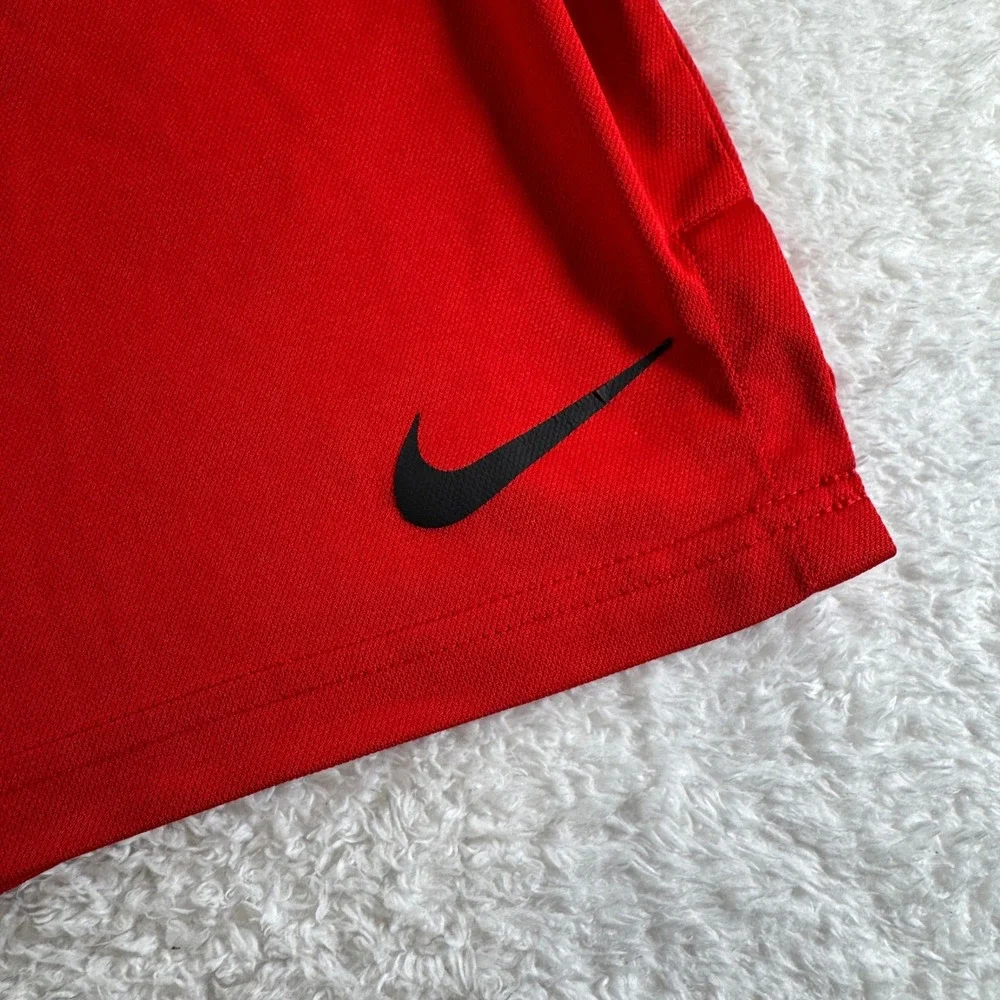 Nike Dri-Fit Athletic Basketball Shorts Men's Size XXL 2XL Red Loose Fit